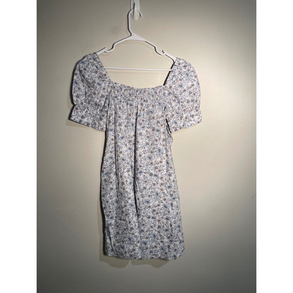 J.Crew Cotton Poplin Shift Dress in Floral Vines Size Medium Feminine‎ Dainty - Picture 6 of 8
